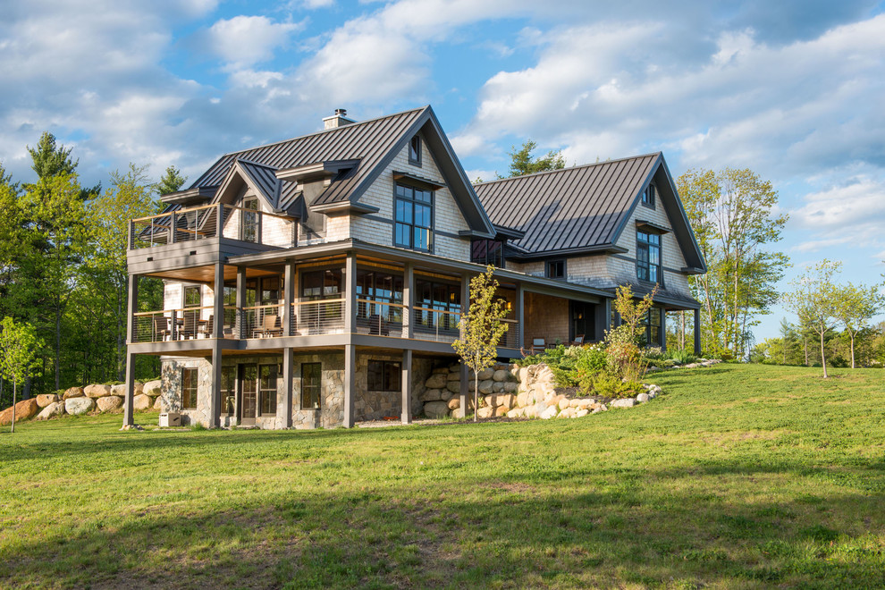 Bow House Craftsman Exterior Portland Maine by BRIBURN