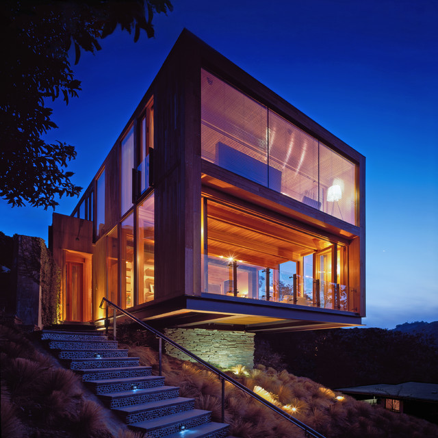 Box House Contemporary Exterior Los Angeles By Atelier Eyster Architecture Houzz Au