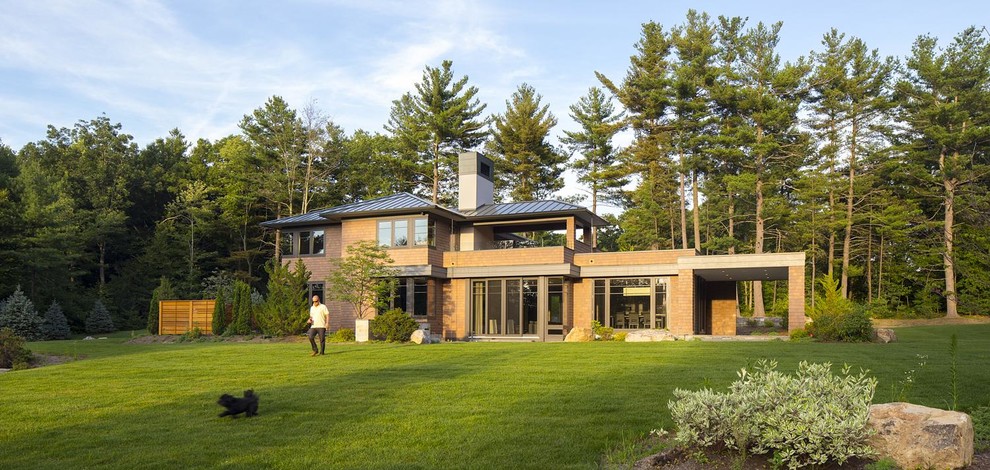 Photo of a modern house exterior in Boston.