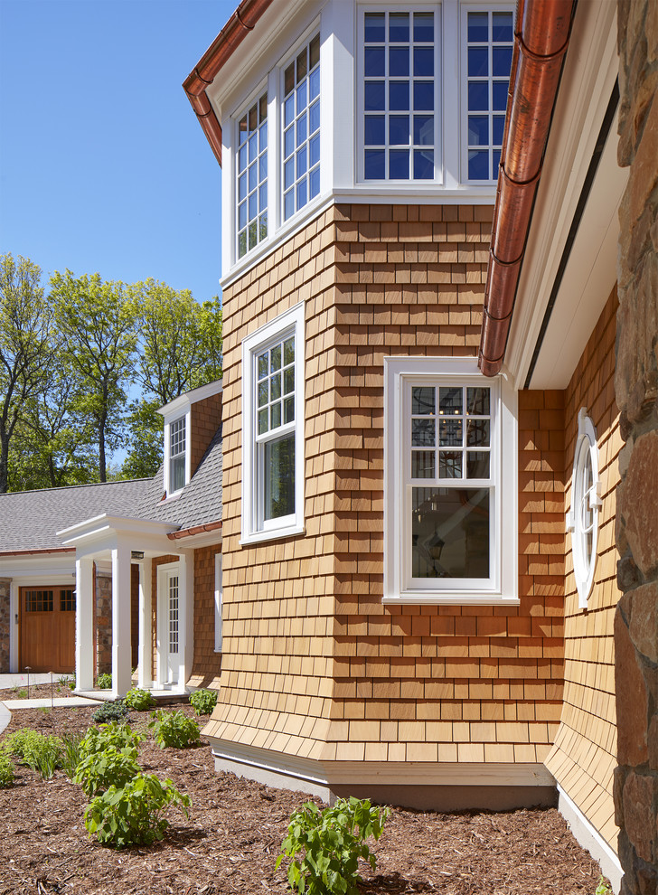 Brainerd Lakes Shingle Style Beach Style Exterior Minneapolis