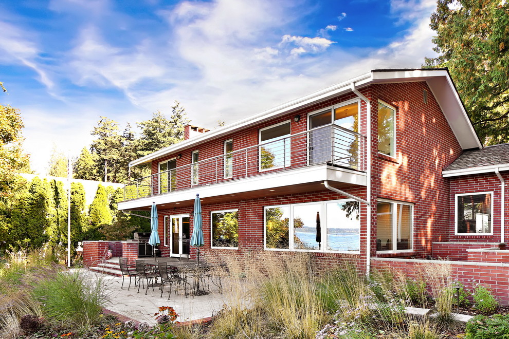 Brick Beach Remodel Beach Style Exterior Seattle by Bellingham Bay Builders Houzz