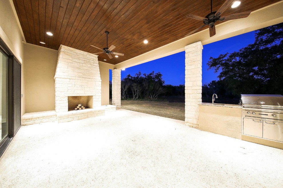 Briggs Ranch Transitional Exterior Austin by CKC Custom Homes
