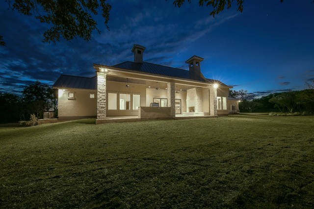 Briggs Ranch Transitional Exterior Austin By Ckc Custom Homes Houzz