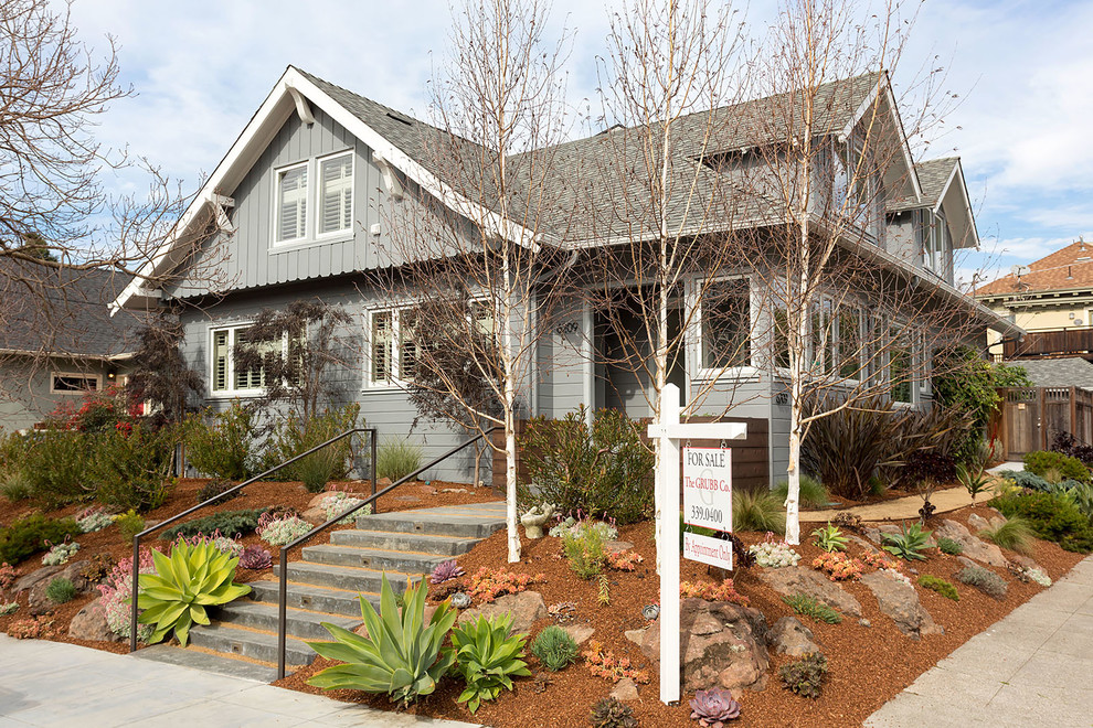 Bright + Modern Craftsman in Upper Rockridge Midcentury Exterior