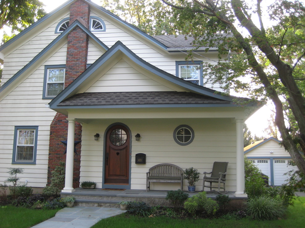 Design ideas for a classic house exterior in Newark.