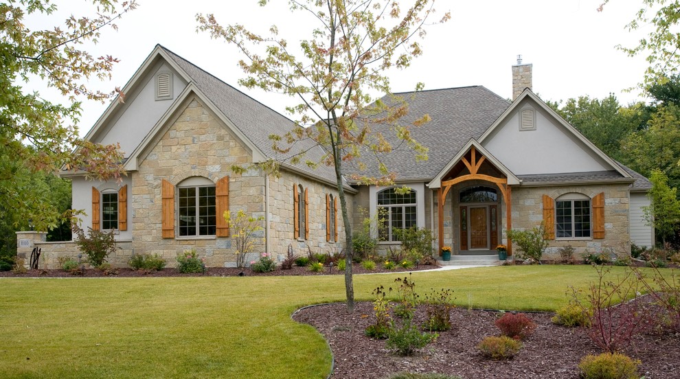 Brookfield Custom Home Transitional Exterior Milwaukee by