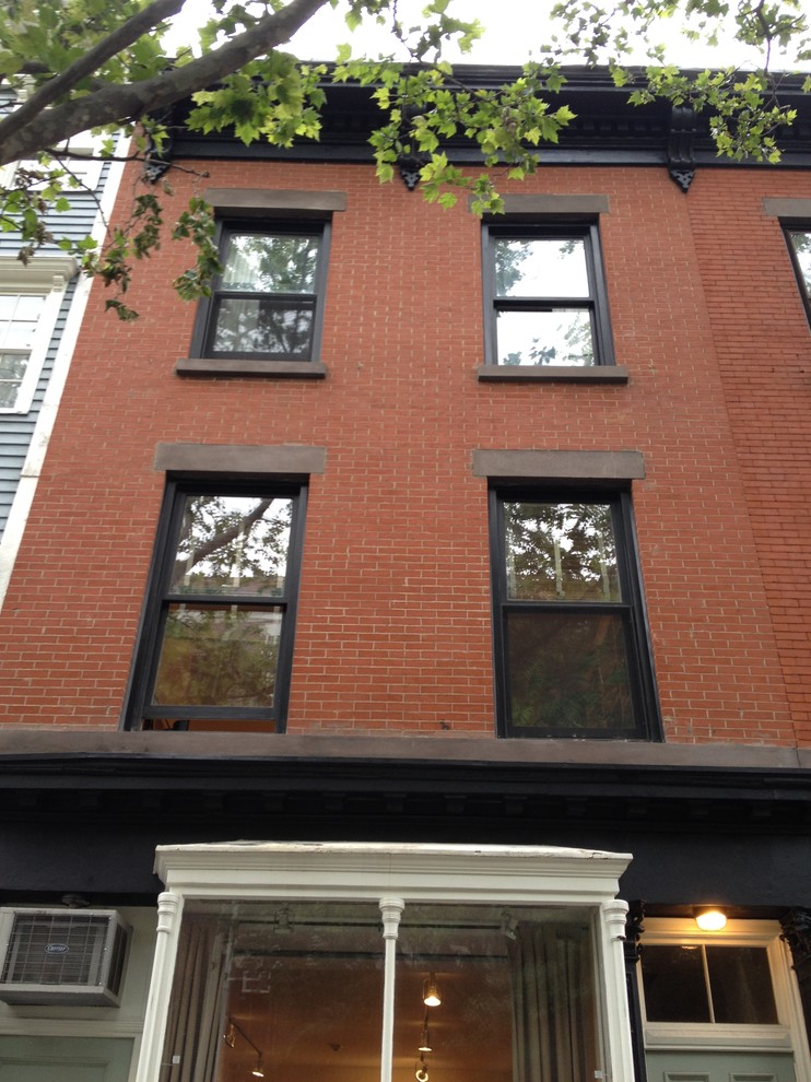 Photo of an urban house exterior in New York.