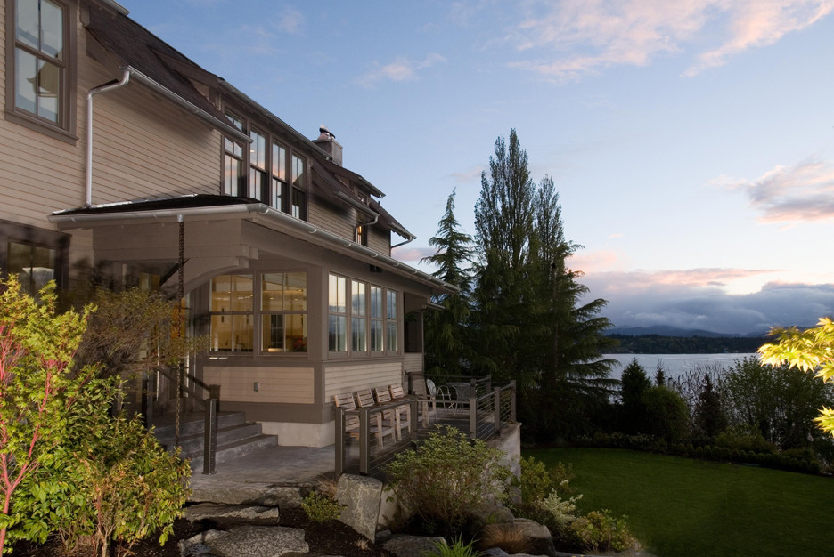 Inspiration for a timeless exterior home remodel in Seattle