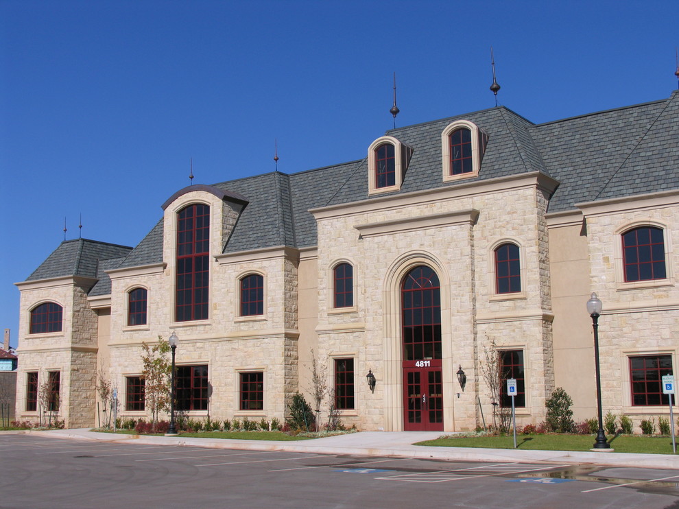 Buff Lueders limestone Traditional Exterior Oklahoma City by Richburg Stone Supply Houzz