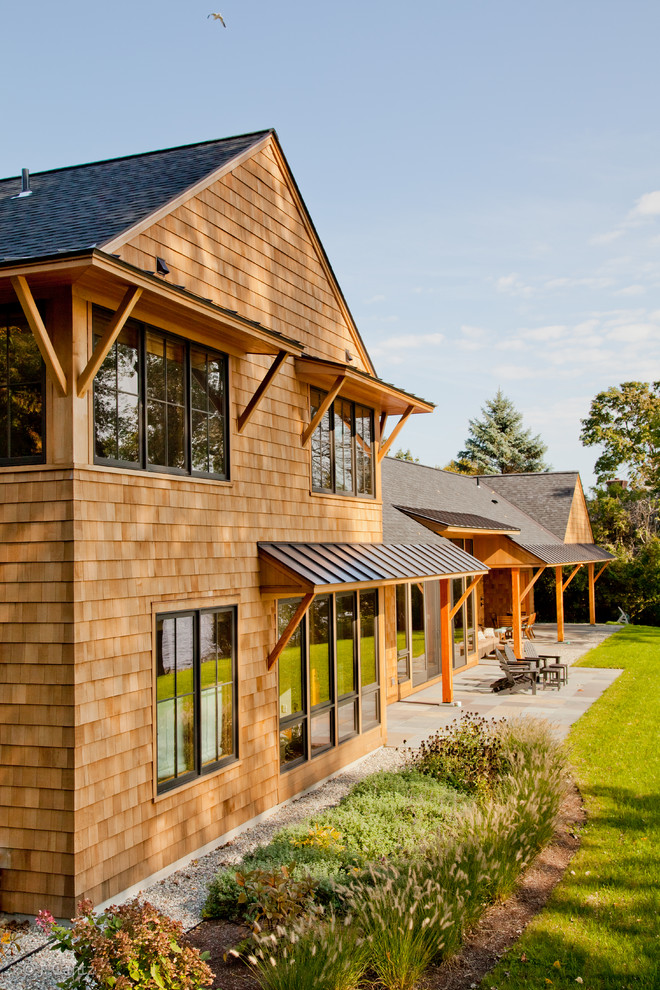 Burlington Vermont Lakefront House Rustic Exterior Burlington