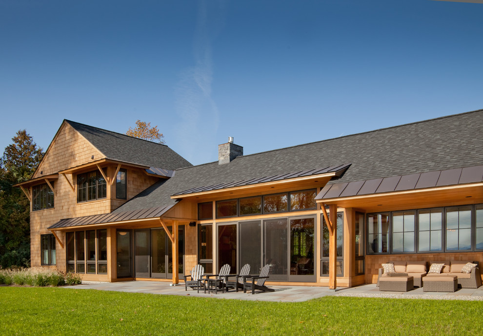 Burlington Vermont Lakefront House Rustic Exterior Burlington