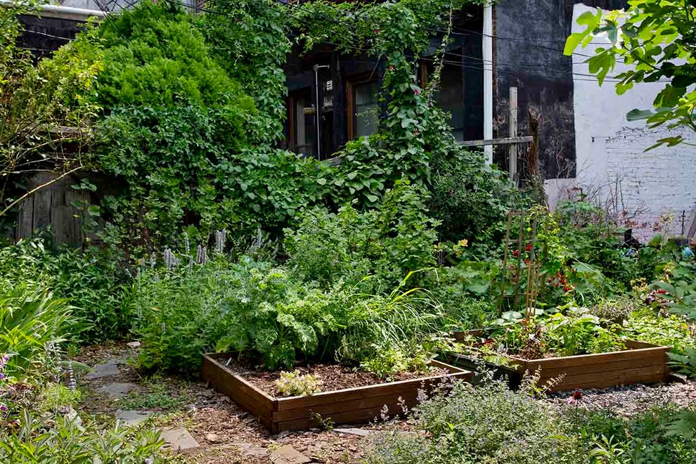 This is an example of a rustic garden in New York.