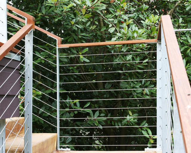 Cable Rail At Concrete Steps Contemporary Exterior Seattle By Masterson Studio - Outdoor Handrail For Concrete Steps Cable Rail At Concrete Steps Contemporary Exterior Seattle By Masterson Studio - Outdoor Handrail For Concrete Steps