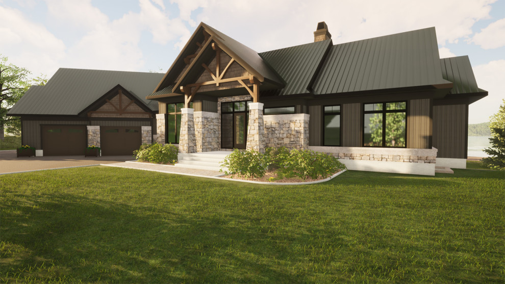 Calabogie Waterfront Home Craftsman Exterior Ottawa by Bell