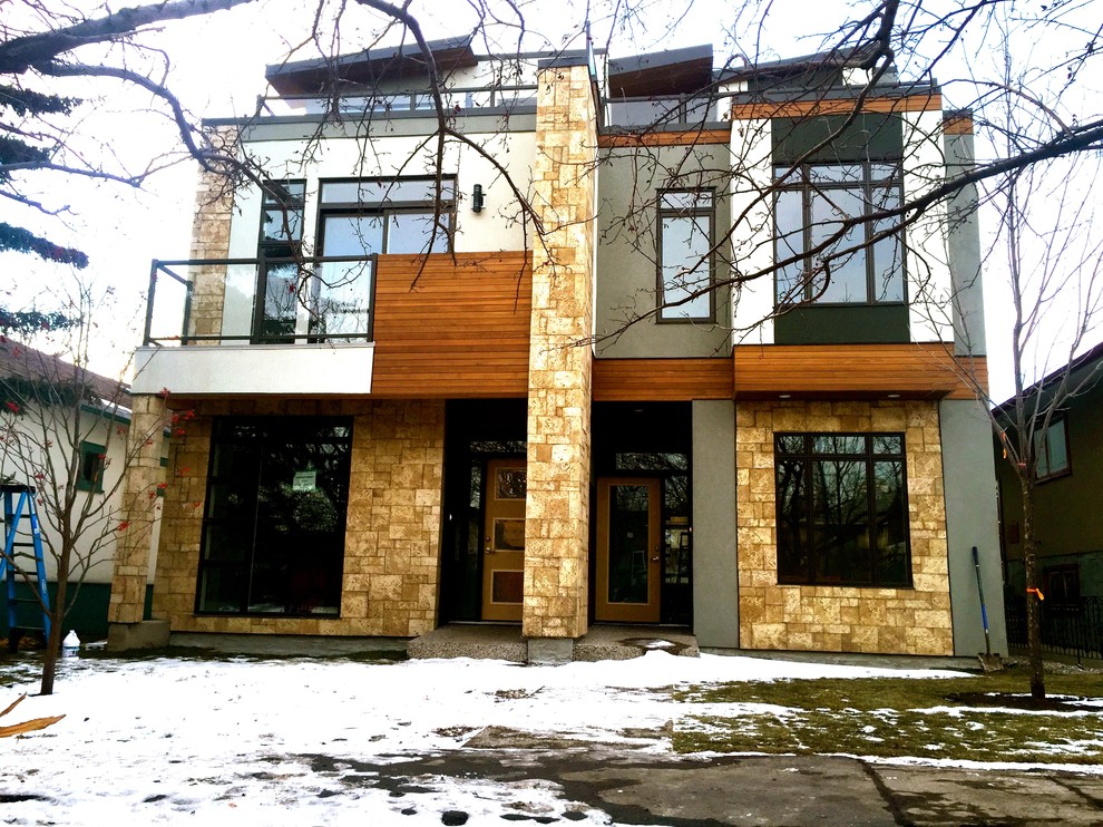 Calgary Modern home exterior Modern House Exterior Calgary by