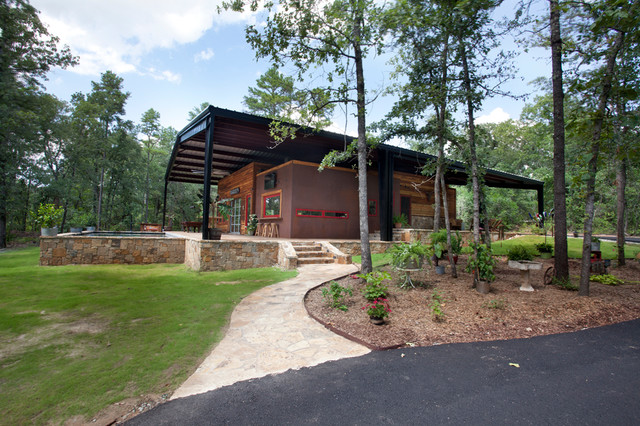 Canopy Over House - Rustic - Exterior - Dallas - By Wright-Built | Houzz