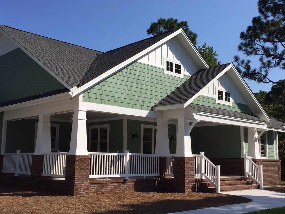Cape Carteret New Construction Craftsman Exterior Orange County