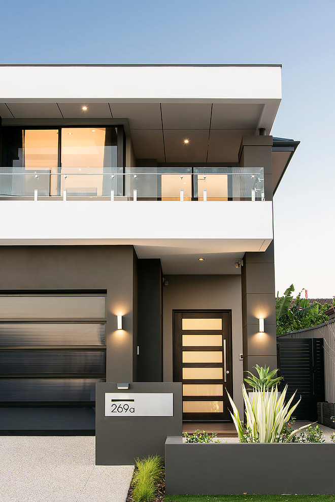 Inspiration for a contemporary house exterior in Perth.