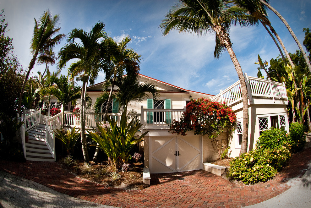 Captiva Beach Cottage Tropical Exterior Miami by Alair Homes