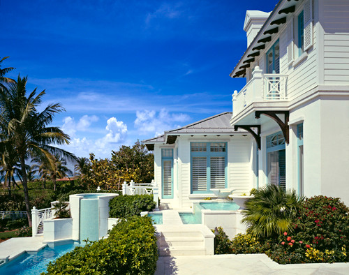 World-inspired house exterior in Miami.