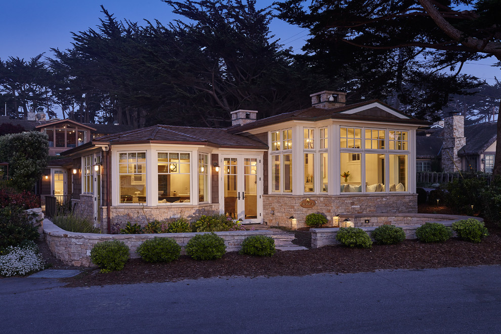Carmel Beach House Beach Style Exterior San Francisco by Eric Miller Architects, Inc