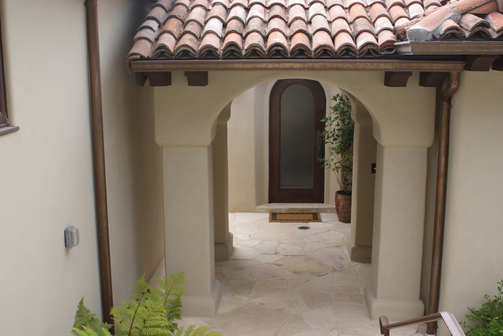 This is an example of a mediterranean house exterior in Other.