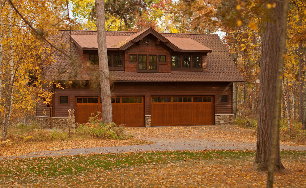 Carriage House Rustic Exterior Minneapolis by