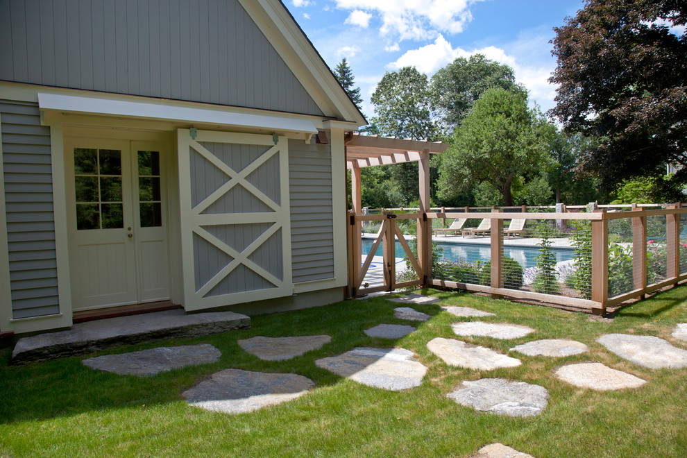 Example of a trendy exterior home design in Boston