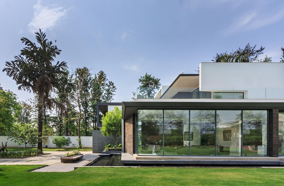 Photo of a house exterior in Delhi.