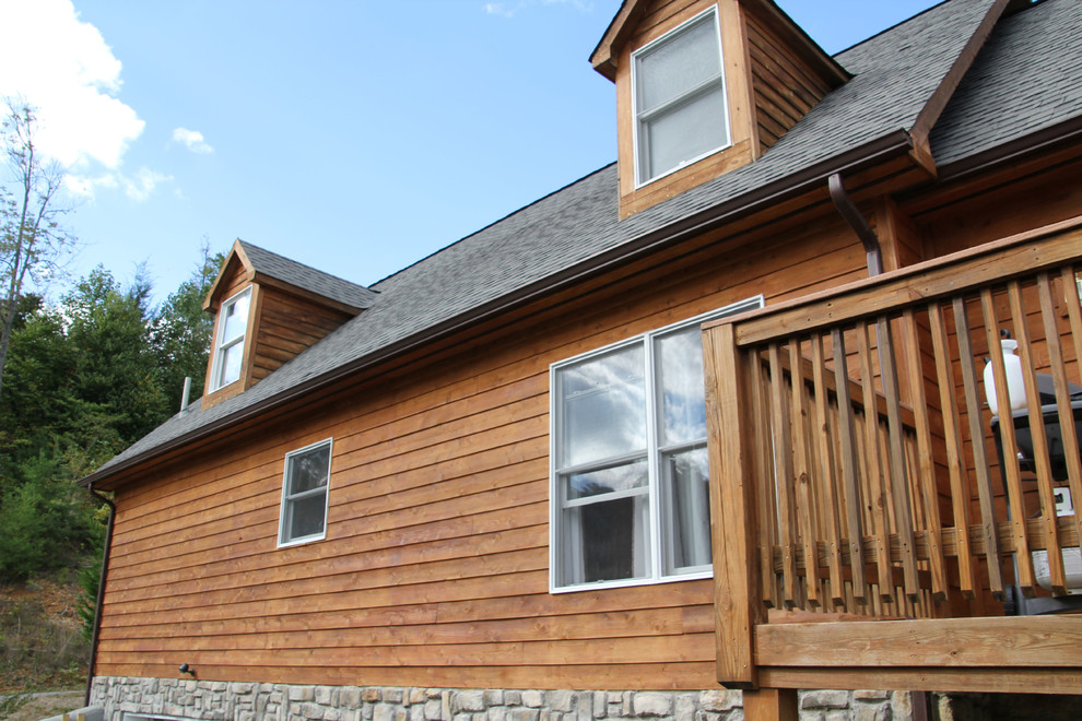 Cedar House Stained with DEFY Extreme Wood Stain Rustic House