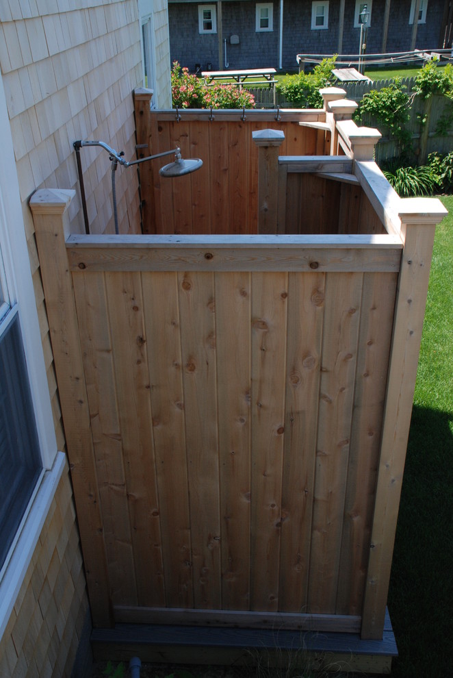 Cedar Outdoor Showers Traditional Exterior Boston by Cape Cod Shower Kits Co. Houzz