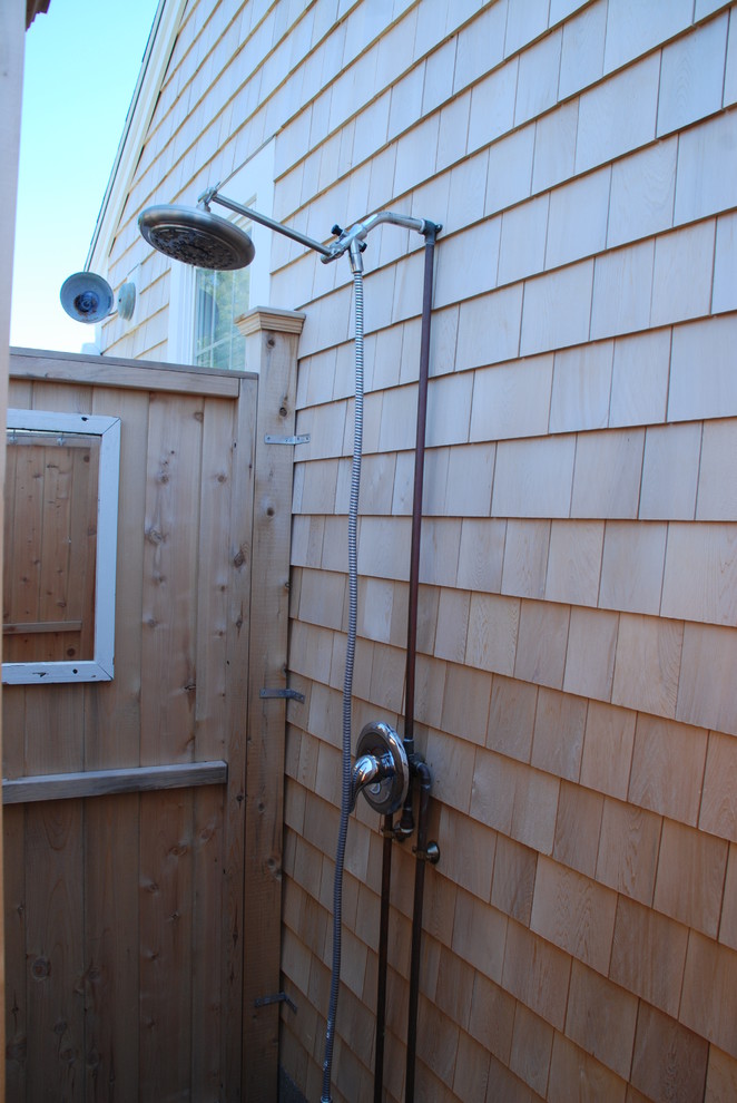 Cedar Outdoor Showers Traditional Exterior Boston by Cape Cod