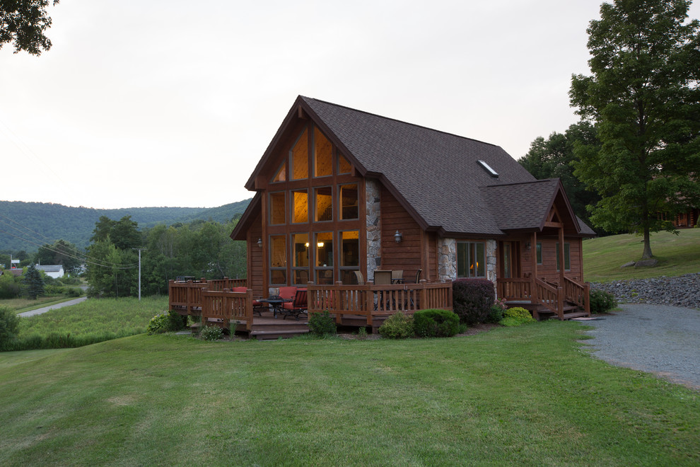 Cedar Ridge Model Home Rustic Exterior New York by Beaver