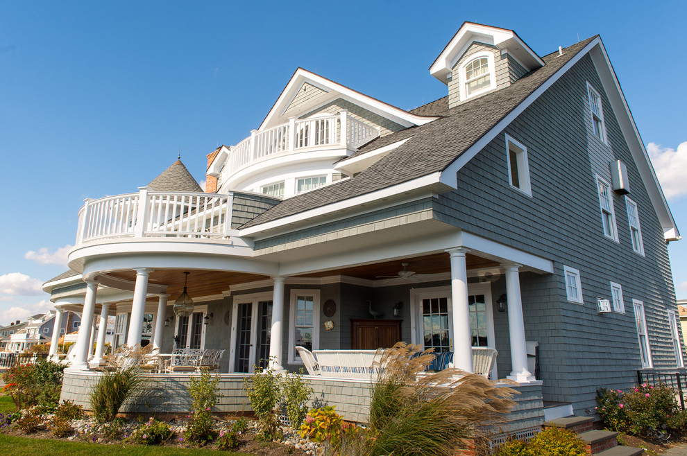 Cedar Shake Siding - Beach Style - Exterior - New York - by CMM Custom ...