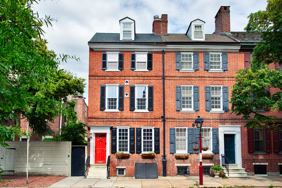 Center City Philadelphia Row Home Front Exterior Contemporary