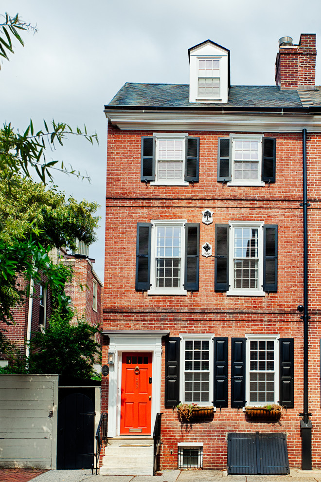 Center City Philadelphia Row Home Front Exterior Contemporary