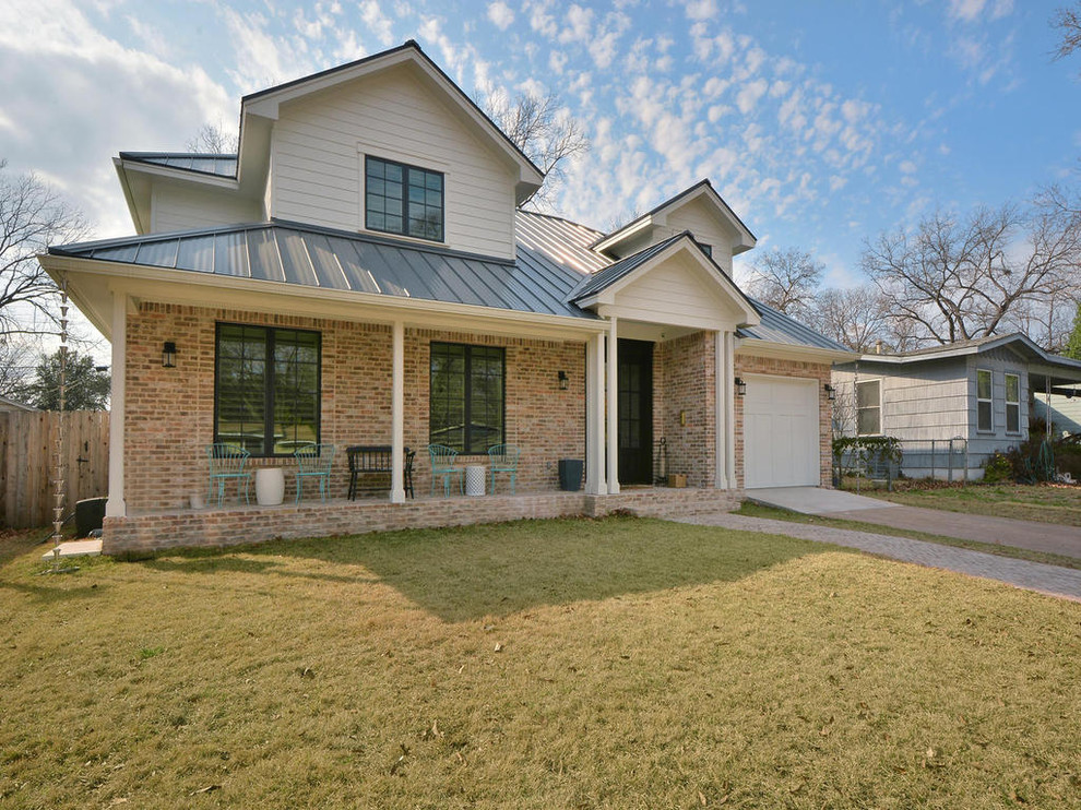 Transitional exterior home photo in Austin