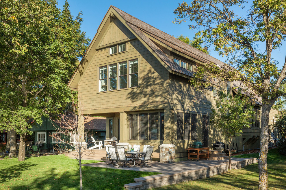 Central Minnesota Lake Home Rustic Exterior Minneapolis by Charlie & Co. Design, Ltd Houzz