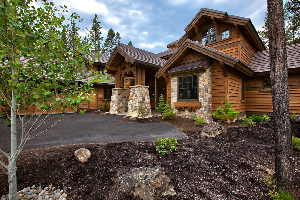 This is an example of a rustic house exterior in Other.