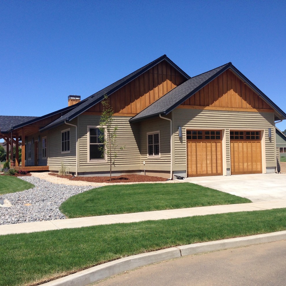 Central Oregon Ranch Spec Rustic Exterior Portland