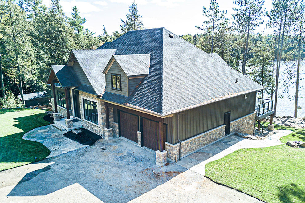 Chandos Lake Custom Cottage Farmhouse Exterior Toronto by Jeffery Homes Houzz Chandos Lake Custom Cottage Farmhouse Exterior Toronto by Jeffery Homes Houzz
