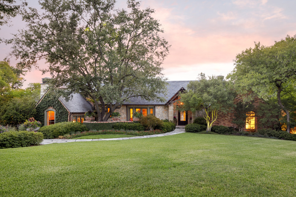 Charles Dilbeck Estate in Bluffview Traditional Exterior Dallas
