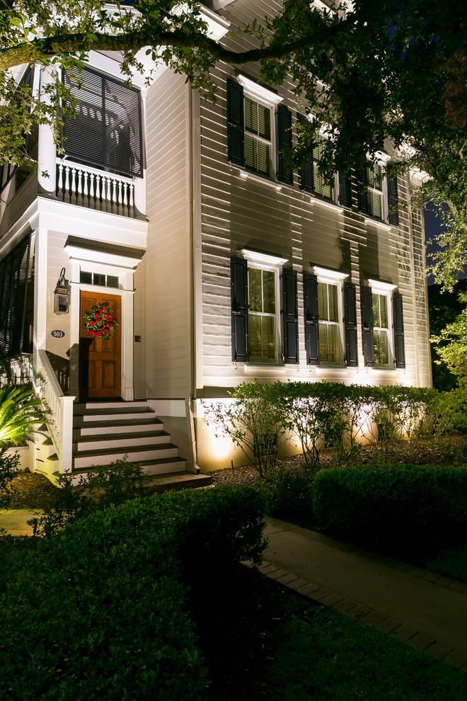 Charleston SC Home's Rejoice in Illumination Traditional Exterior