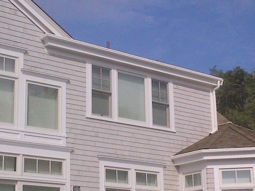 Chatham Ma Fiberglass Gutter Installation Beach Style Exterior