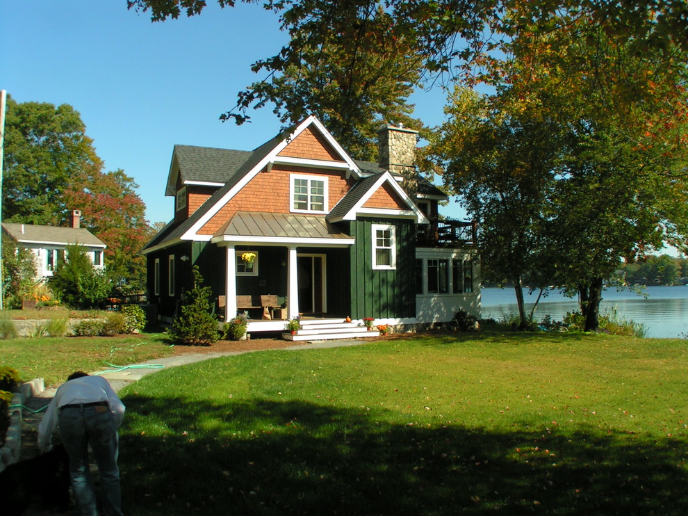 Chebacco Lake Cottage Exterior Boston by Savoie Nolan Architects