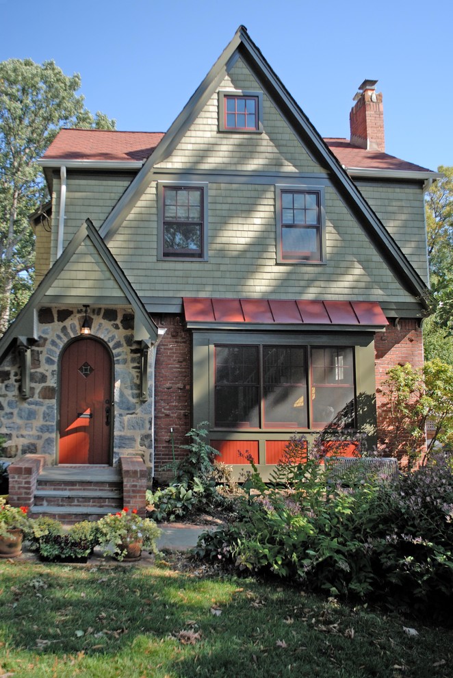Cherrydale Green Cottage Traditional Exterior DC Metro by WINN