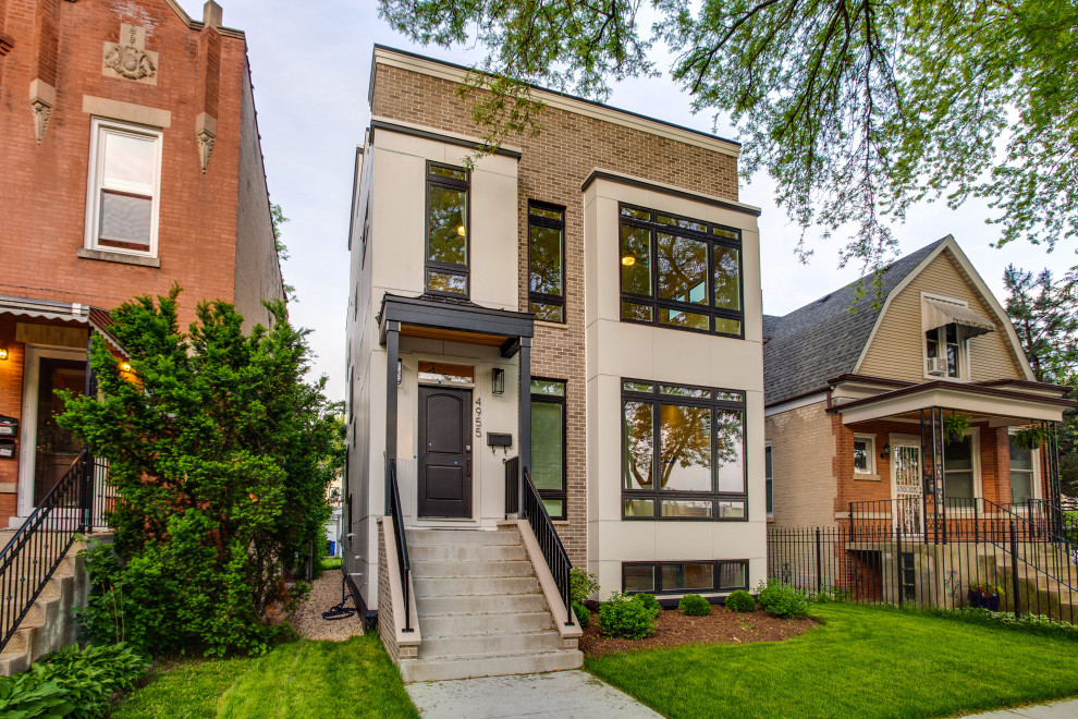 Example of a trendy exterior home design in Chicago
