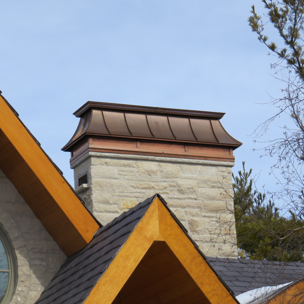 Chimney Caps Traditional Exterior Toronto by Copperworks Canada