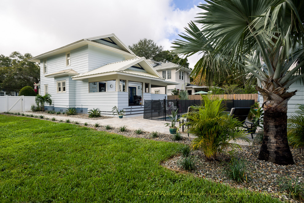 Beach style exterior home photo in Tampa