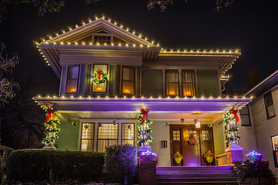 Christmas Lighting Design and Installation Traditional Exterior